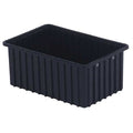 Polyethylene, Divider Box, Black, 16 1/2 in L, 7 in H