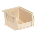 Hang & Stack Storage Bin, Polypropylene, Ivory, 3 in H, 4 1/8 in W, 5 3/8 in L