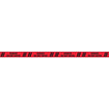 Floor Marking Tape, Polyester, Message, Black, Red, 3 in W., 7 mil Thickness