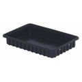 Polyethylene, Divider Box, Black, 16 1/2 in L, 2 1/2 in H