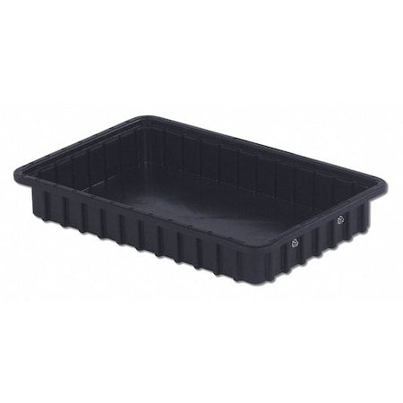 Polyethylene, Divider Box, Black, 16 1/2 in L, 2 1/2 in H