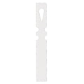 Blank Tag, Coated Paper, 7 1/2 in H x 1 in W, White, Rectangle, 1000 PK