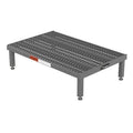 Single Step Platform, 9 in to 14 in H, 24 in W, 36 in D, Steel, 500 lb Load Capacity