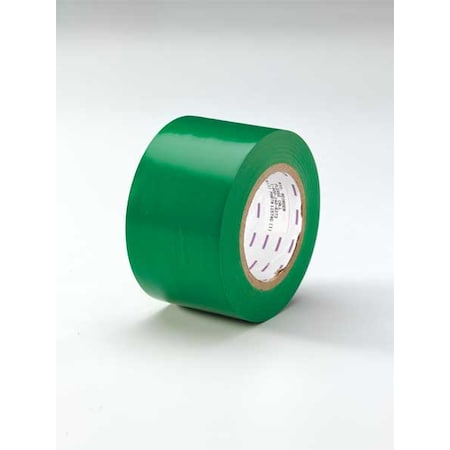 Safety Warning Tape Vinyl Green, 3" W x 180 ft. L, 5 mil Thick