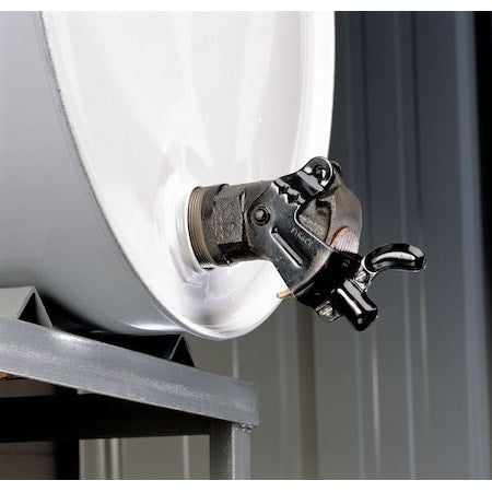 Drum Faucet, 2 In, Manual, Cast Iron