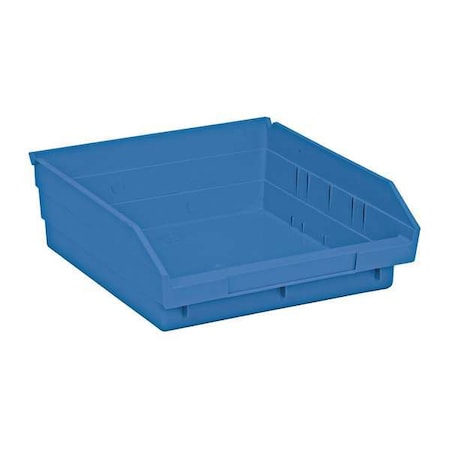 Blue Shelf Bin, 11-5/8"L x 11-1/8"W x 4"H