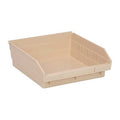 Shelf Storage Bin, Polypropylene, Ivory, 4 in H, 11 1/8 in W, 11 5/8 in L