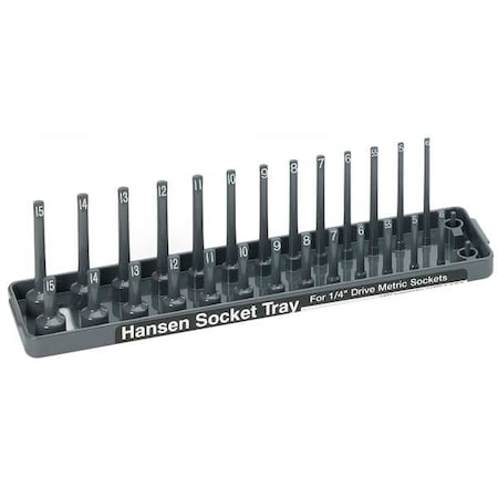 Socket Tray with Plastic, 2 1/2 in H x 2 3/16 in W