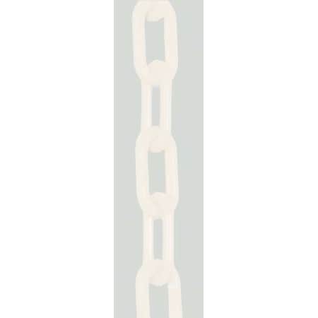 Plastic Chain, White, 300 ft Length, Gloss