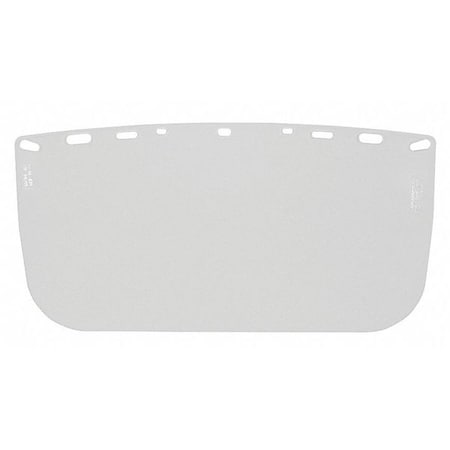 Face Shield Visor, Clear Visor, 8" Height, Uncoated Lens
