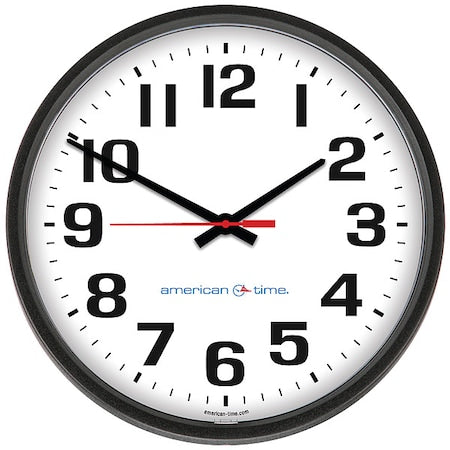 13-1/8" Roman Face Style Wall Clock, Black