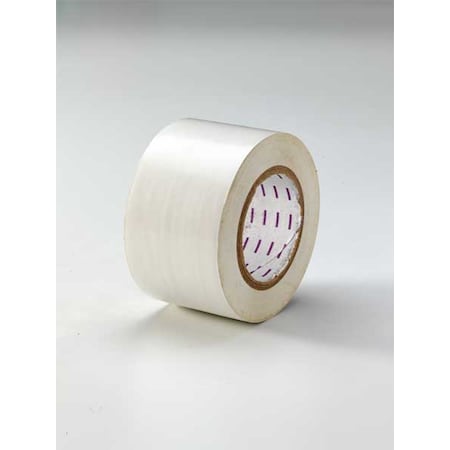 Floor Marking Tape, vinyl, Solid, White, 3 in W., 5 mil Thickness