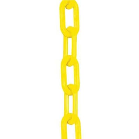 Plastic Chain, Yellow, 300 ft Length, Gloss