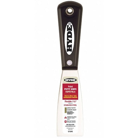 Putty Knife, Straight, SS, 1 1/2"W