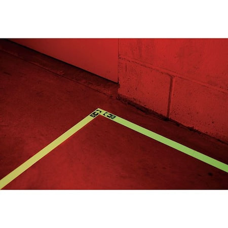 Floor Marking Tape, vinyl, No Legend, White, 1 in W.