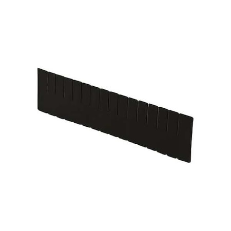Plastic Divider, Black, 20 5/8 in L, 4 7/16 in H
