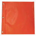 Handheld Warning Flag, Orange, Vinyl, Brass Grommets (Dowels Not Included)