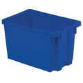 Hang & Stack Storage Bin, Plastic, Red, 6 1/8 in H, 22 1/2 in W, 29 5/8 in L