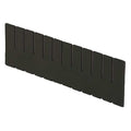Plastic Divider, Black, 15 1/4 in L, 4 7/16 in H