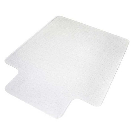 Chair Mat 46""x60"", Traditional Lip Shape, Clear, for Carpet