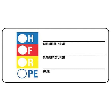 Label, Chemical Name_Manufacturer_Date_, Paper, 3 in W, 1 1/2 in H