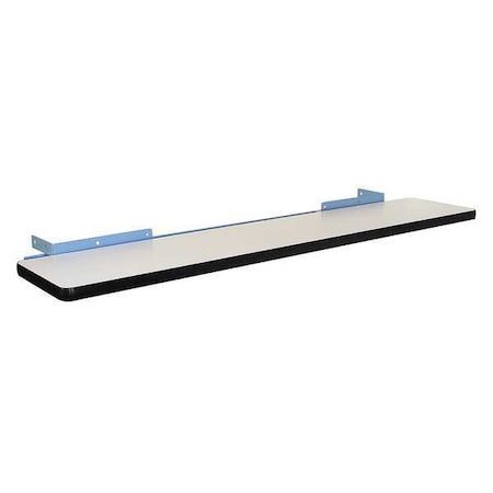 Cantilever Shelf, 18" x 72", Plastic, Blue