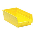 Shelf Storage Bin, Polypropylene, Yellow, 4 in H, 6 5/8 in W, 11 5/8 in L