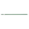 61-4/5" to 112-1/2" Threaded Telescopic Handle, 1 1/4 in Dia, Green, Aluminum/Plastic