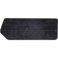 Plastic Divider, Black, 7 in L, 2 3/4 in H, 6 PK