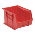Hang & Stack Storage Bin, Polypropylene, Red, 7 in H, 8 1/4 in W, 10 3/4 in L