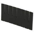 Plastic Divider, Black, 9 5/8 in L, 5 in H
