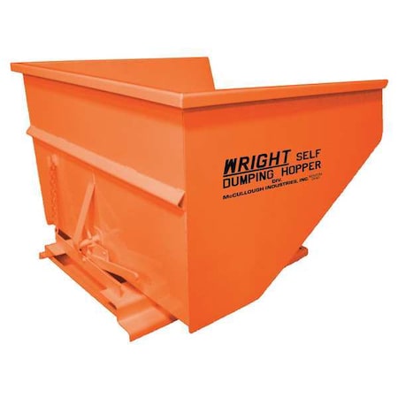 Self Dumping Hopper, 5000 lb., Orange