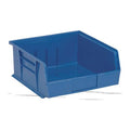 Hang & Stack Storage Bin, Polypropylene, Blue, 5 in H, 11 in W, 10 7/8 in L
