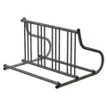 Bike Rack, 2-Sided, 8-Bike, 48 in., Silver