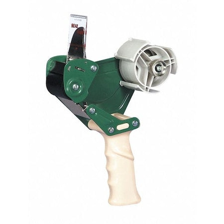 Tape Dispenser, 3 in Max. Tape Width. 6 1/4 in Tape Core Dia, Pistol, Plastic, Blue