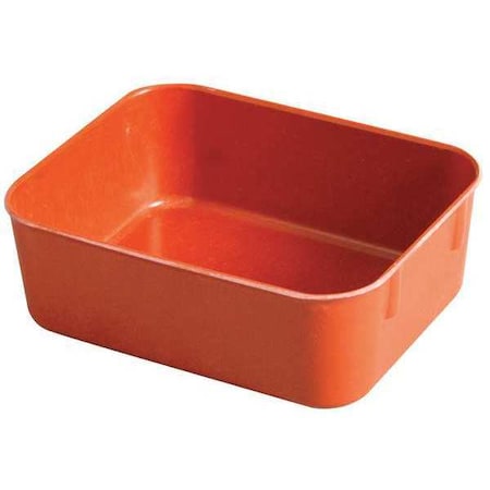 Stack & Nest Storage Container, 0.2 gal, 6-1/8 in L, 4-7/8 in W, 2-1/8 in H, Red