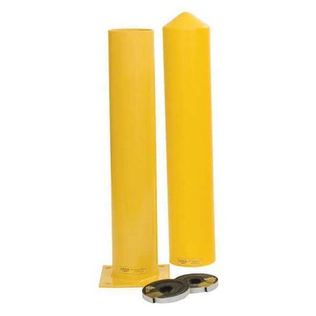 Bollard, 5", 36 In. H, Yellow