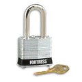 Lockout Padlock, Keyed Different, Steel, Black, 2 in Shackle Height, 1 9/16 in Body Width