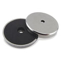 Round Base Magnet, 11 lb. Pull, PK2