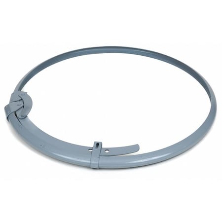 Drum Locking Ring for 55 gal Hazardous Material Drums, Inside Lever-Lock, 16 ga Steel, Gray