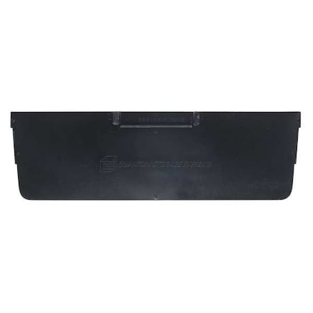 Plastic Divider, Black, 10 1/4 in L, 4 in H, 50 PK