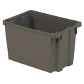 Hang & Stack Storage Bin, Plastic, Gray, 12 1/8 in H, 13 in W, 19 1/2 in L