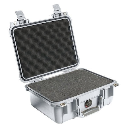 Silver Protective Case, 13.37"L x 11.62"W x 6"D