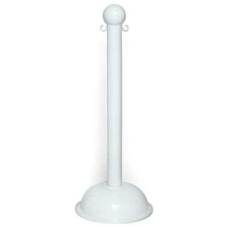 3" Diameter Plastic Stanchion - White, Height (4-pack)