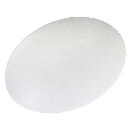 Designer Chair Mat 48"x60", Oval Shape, Clear, for Carpet