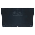 Plastic Divider, Black, 7 5/8 in L, 3 in H, 50 PK