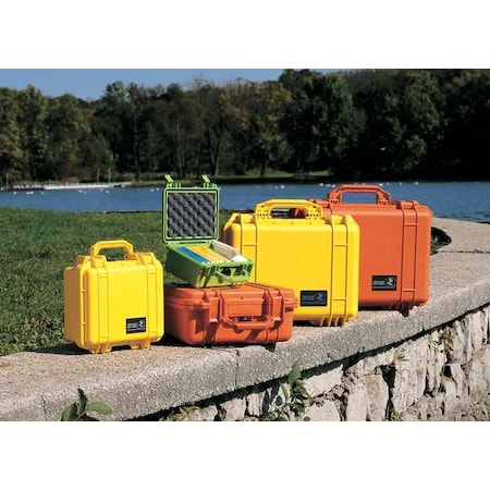 Yellow Protective Case, 16.44"L x 13"W x 6.82"D