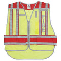 M To XL Fire Safety Vest, Lime/Red