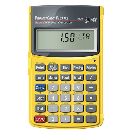 Metric Project Calculator, 2.9"W, 4 3/4"H