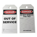 Tag, Danger, Cardstock, 3 in H x 5 3/4 in W, White, Rectangle, 10 PK